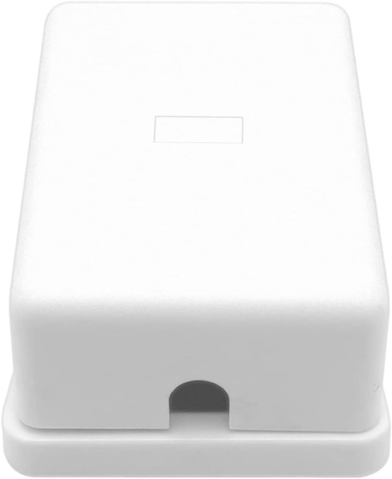 NECABLES Phone Jack Surface Mount Single Port Telephone Jack Box 4 Screw Terminals to 1 RJ11 6P4C Female White - Image 4